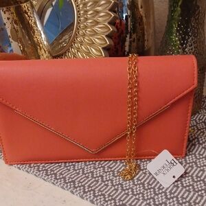 Pink Envelope Clutch
